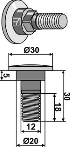 Kverneland Knivbolt